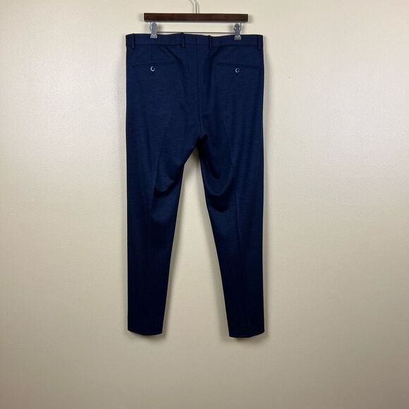 Zanella Men’s Pants Wool Noah Made in Italy Navy Blue Pockets Trousers Size 36 - Picture 2 of 8